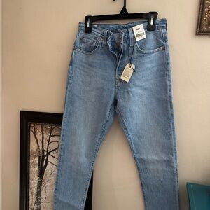 Levi's Light Blue Women's Jeans 501 style 2000 era